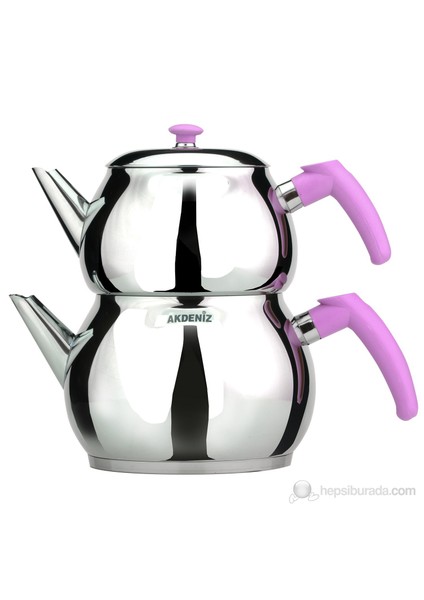 Küre Mini Paslanmaz Çaydanlık (Süzgeçli) 2 Litre Akd-002