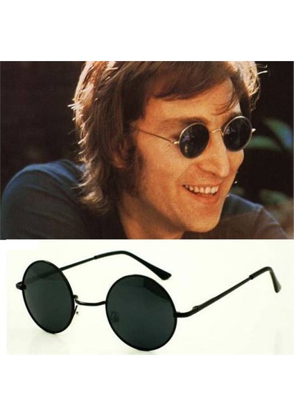 John Lennon Gözlük Siyah