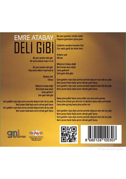 Emre Atabay - Deli Gibi fiyatları