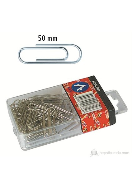 Metal Ataş 50 mm Plastik Dikdörtgen Kutu (25 gr)