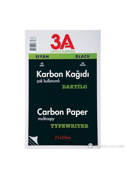 3A Karbon Kağıdı 50'li paket