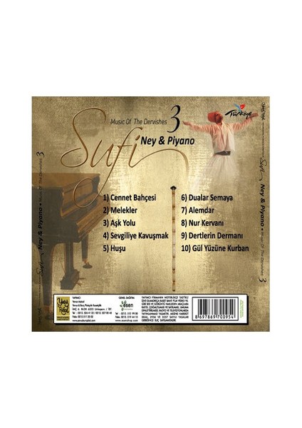 Sufi 3 - Ney & Piyano (CD)
