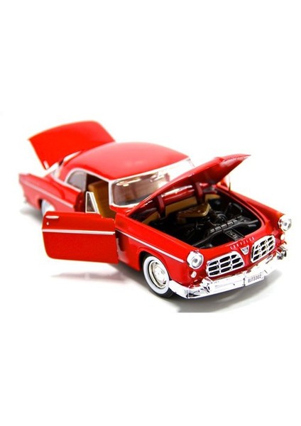 1:24 1955 Chrysler C300 -Kırmızı Model Araba