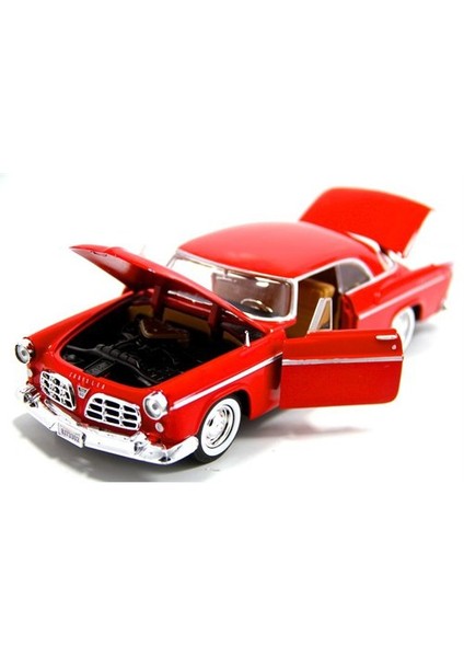 1:24 1955 Chrysler C300 -Kırmızı Model Araba