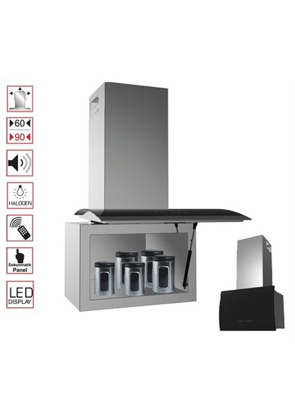 Canna 60 Saklama Dolaplı 60 cm Davlumbaz fiyatları