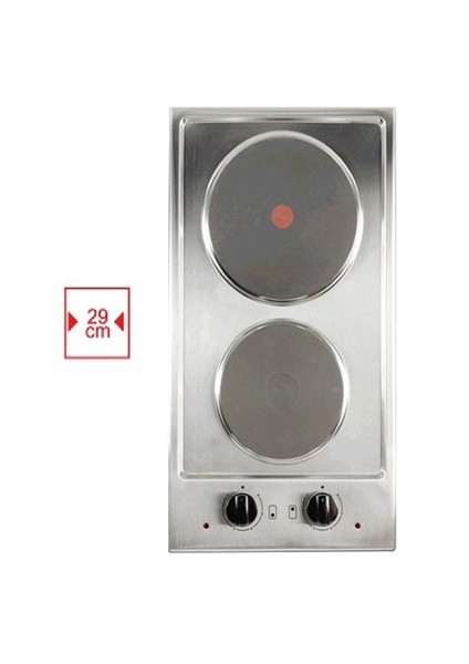 17071 X302 2 Gözü Elektrikli Domino Ankastre Ocak
