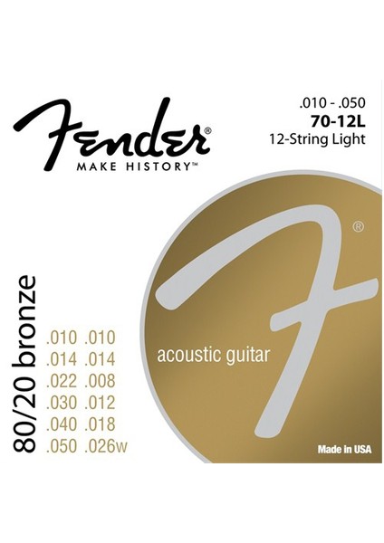 80/20 Bronze Acoustic Strings, Ball End, 70