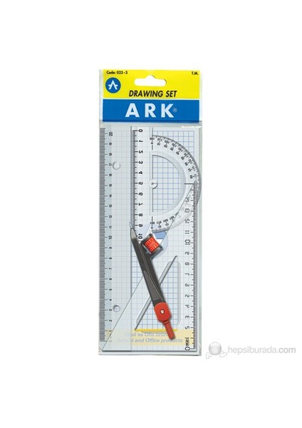 Çizim Seti 20 cm Cetvelli 4 parça