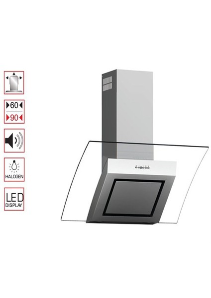 Aster 8010 60 Cm Dekoratif Yatay Davlumbaz fiyatları