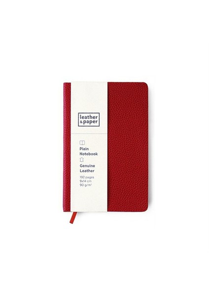 9X14 Kırmızı Flotter Deri Defter
