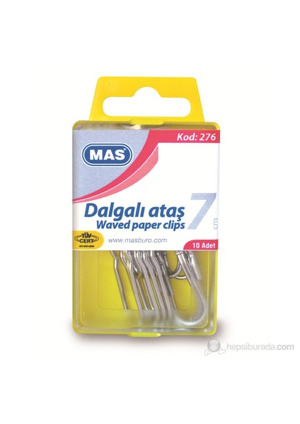 276 Dev Ataş 7 cm Nikel Kaplı Süper kalite (10'lu kutu)