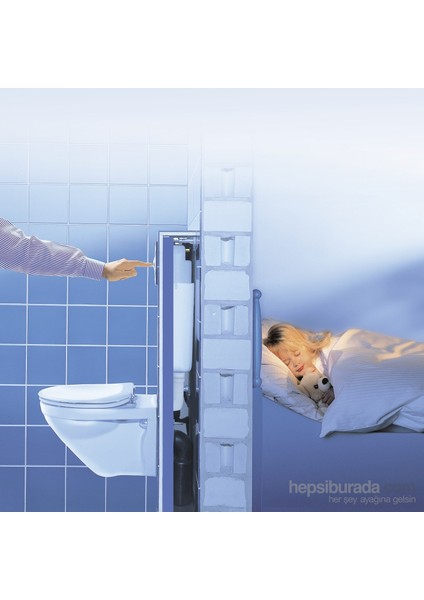 Rapid SL Gömme Rezervuar Pnömatik Alçıpan Tipi 13 cm - 38528001