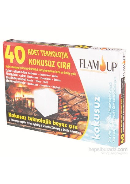 Flam Up Teknolojık Beyaz Çıra 40'Lı