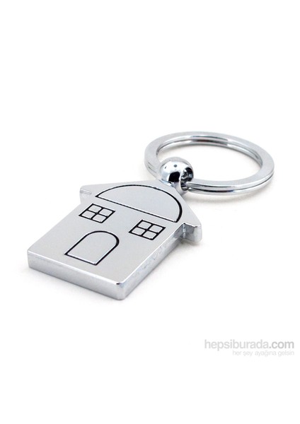 Home Ev Şeklinde Parlak Metal Anahtarlık Kc589 fiyatları