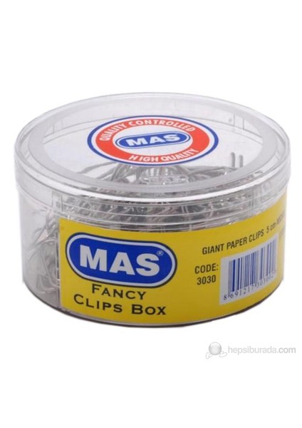 3030 Silindir Kutuda Nikelli Ataş 5 Cm.(120 Ad)