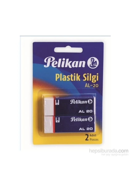 Al-20  Plastik Silgi   2'Li Blıster