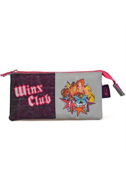 Winx Kalem Çanta Club Silver Tattoo 22 x 11 x 3 cm