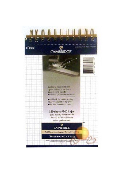 Cambridge (A5) Beyaz 140 Yp. Kareli 243848