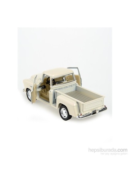 1955 Chevy Stepside Pick-Up Çek Bırak 1/32 Die Cast Model Araç Beyaz fiyatları