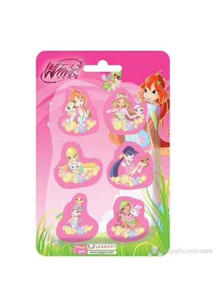 Winx 6'Lı Silgi Set