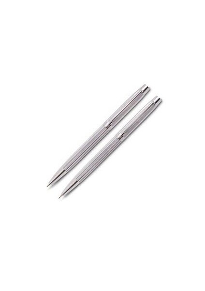 Tükenmez Kalem+Versatil 722W Balıksırt Lüx Krom