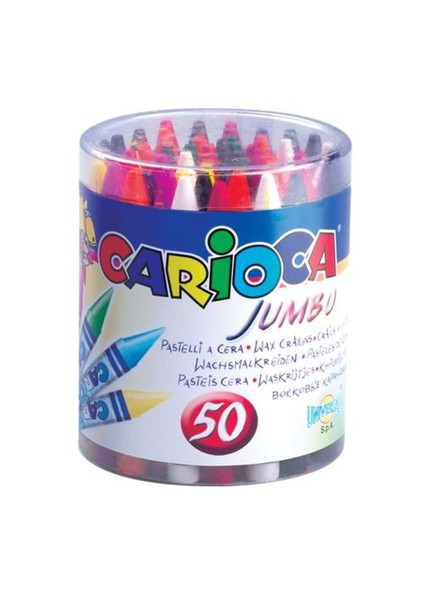 Elleri Kirletmeyen Yıkanabilir 50'li Jumbo Pastel Boya Kalemi