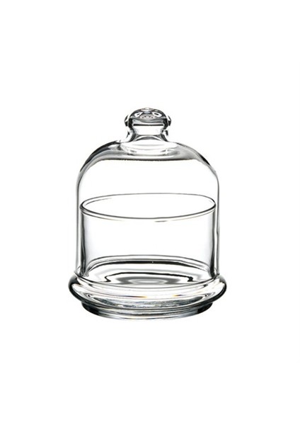 Basic Cam Kapaklı Saklama Kabı - Büyük Boy