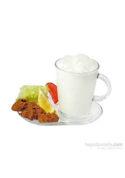 2'Li Tabaklı Bardak Takımı (4 Parça )