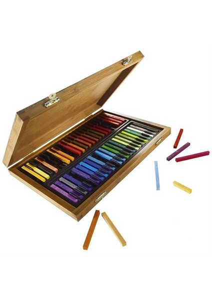 Â Paris Ahşap Kutulu Pastel Boya Seti 48'Li
