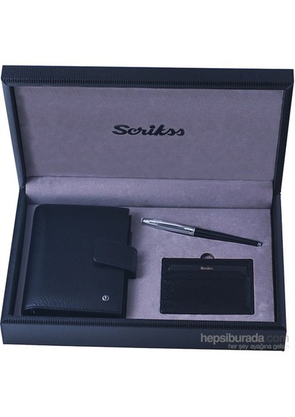 Scrikks SDR 302 Cep Ajanda + Komfort Kredi Kartlık + 39 Roller Ball Si