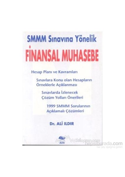 Smmm Sınavına Yönelik Finansal Muhasebe-Ali Ildır