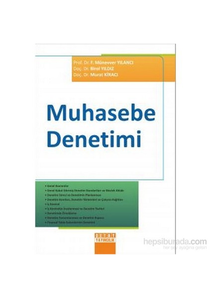 Muhasebe Denetimi-F. Münevver Yılancı