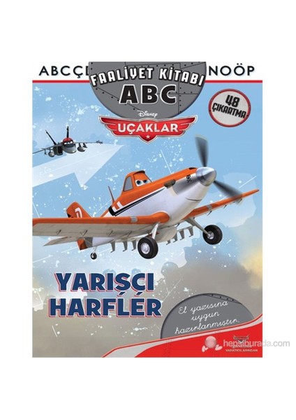 Uçaklar - Yarışçı Harfler Abc Faaliyet Kitabı