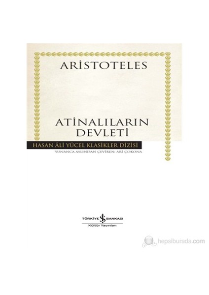 Atinalıların Devleti (Karton Kapak)-Aristoteles