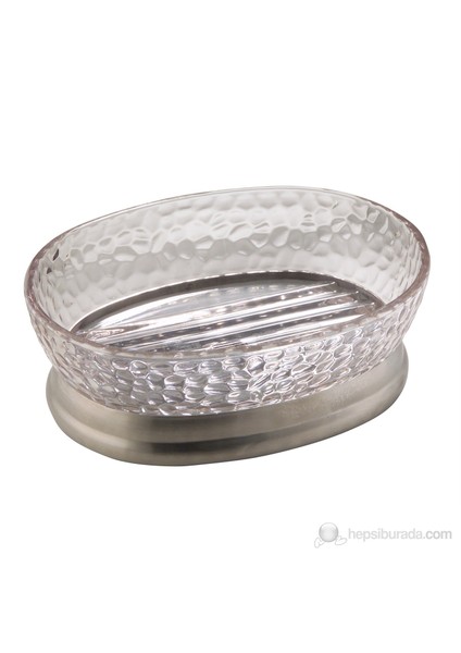 Damlalı Model Akrilik/Çelik Sabunluk 4.5X 12.5 Cm