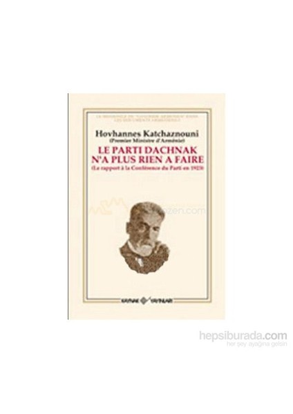 Le Parti Dachnak Na Plus Rien A Faire