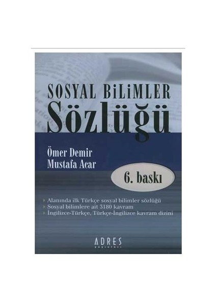 Sosyal Bilimler Sözlüğü