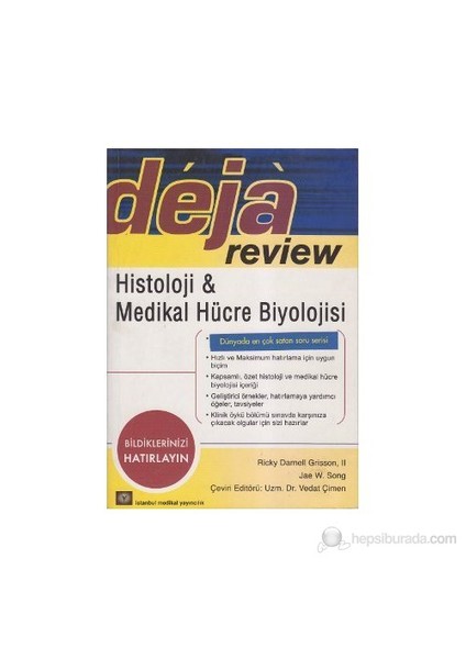 Deja Review - Histoloji Ve Medikal Hücre Biyolojisi-Ricky Darnell Grisson