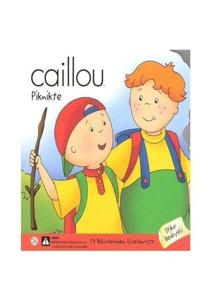 Caillou - Piknikte (Sticker Hediyeli)