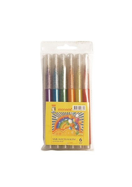 Simli Keçeli Kalem 6 Renk Mkks06