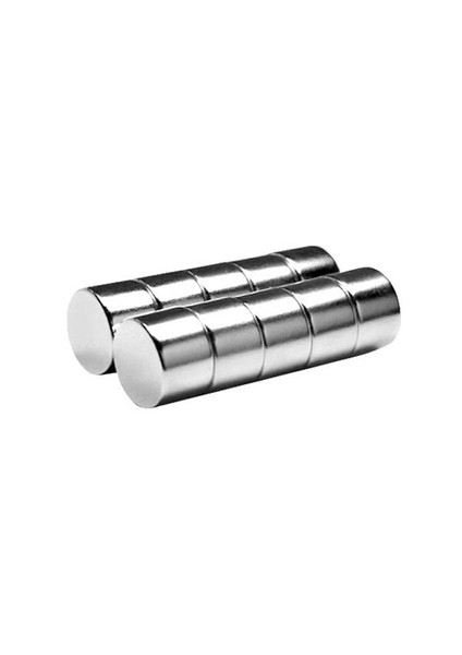 Neodyum Mıknatıs Silindir D15x10 mm (4'lü Paket)