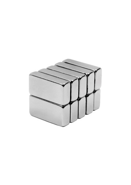 Neodyum Mıknatıs Blok 20x10x5 mm (6'lı Paket)