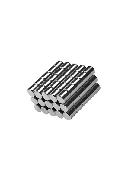 3x3 mm Küçük Yuvarlak Neodyum Mıknatıs Çap: 3 mm, Kalınlık: 3 mm (100'lü Paket)