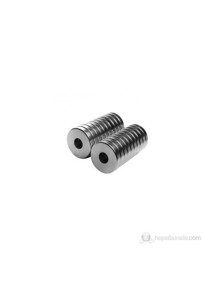 Neodyum Mıknatıs Halka D15xd8x5 mm (8'li Paket)