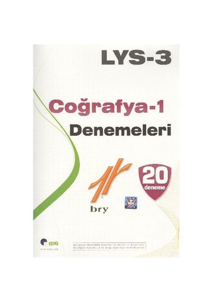 Bry Birey Eğitim Yayınları LYS-3 Coğrafya-1 Denemeleri