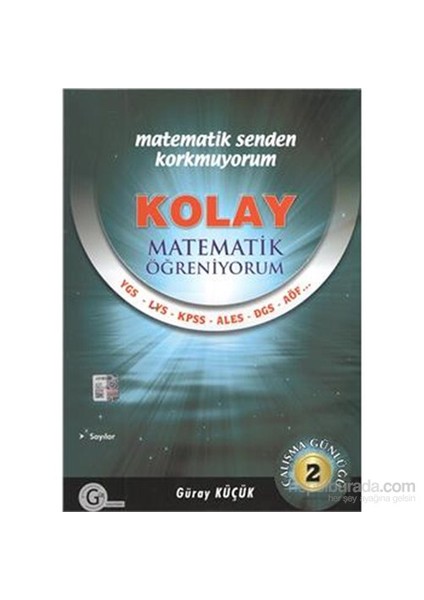 Kolay Matematik Öğreniyorum Çalışma Günlüğü 2