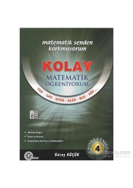 Kolay Matematik Öğreniyorum Çalışma Günlüğü 4