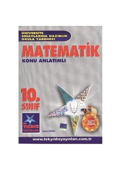 Tek Yıldız 10. Sınıf Matematik Konu Anlatımlı