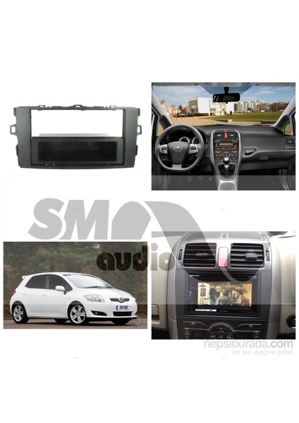 Toyota Auris 2007-2013 Siyah Teyp Çerçevesi