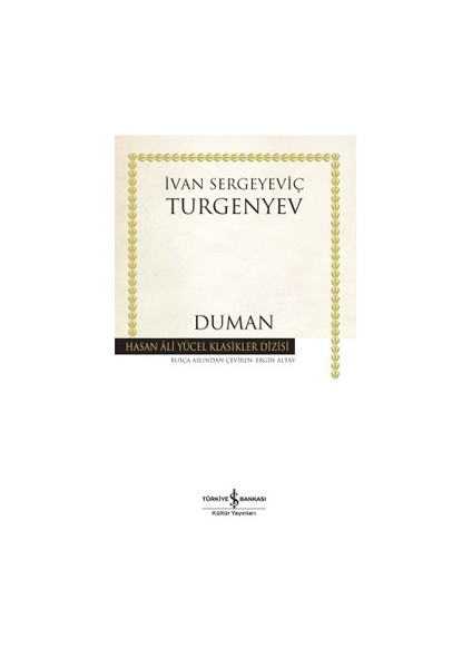 Duman – Ivan Sergeyeviç Turgenyev